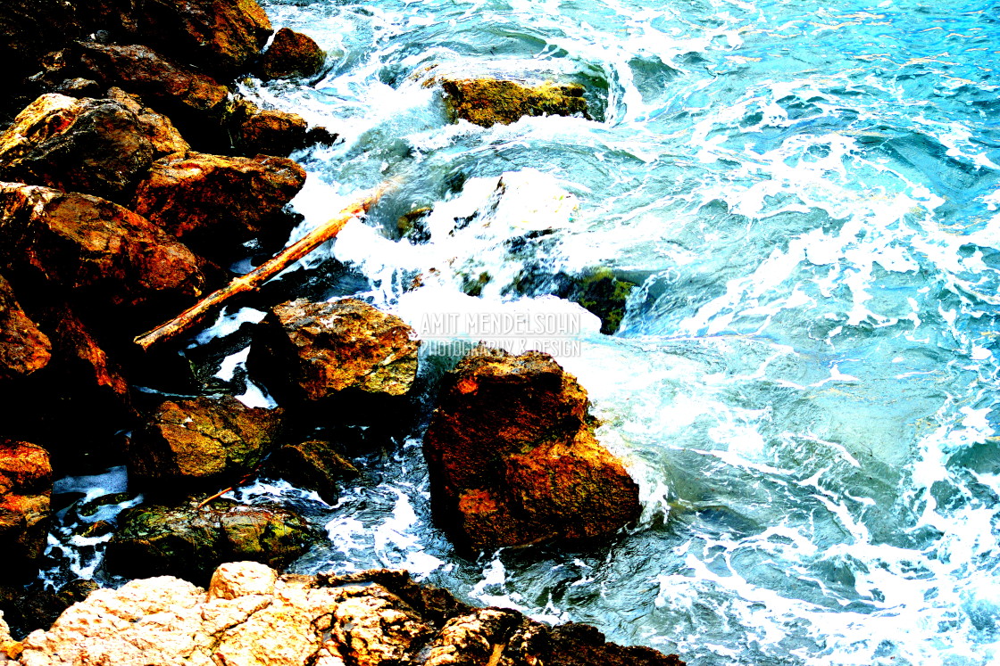 "Sea and rocks" stock image