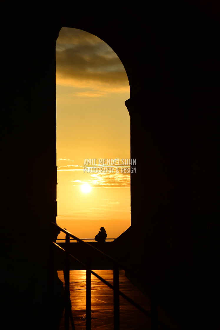 "Sunset in the arc" stock image