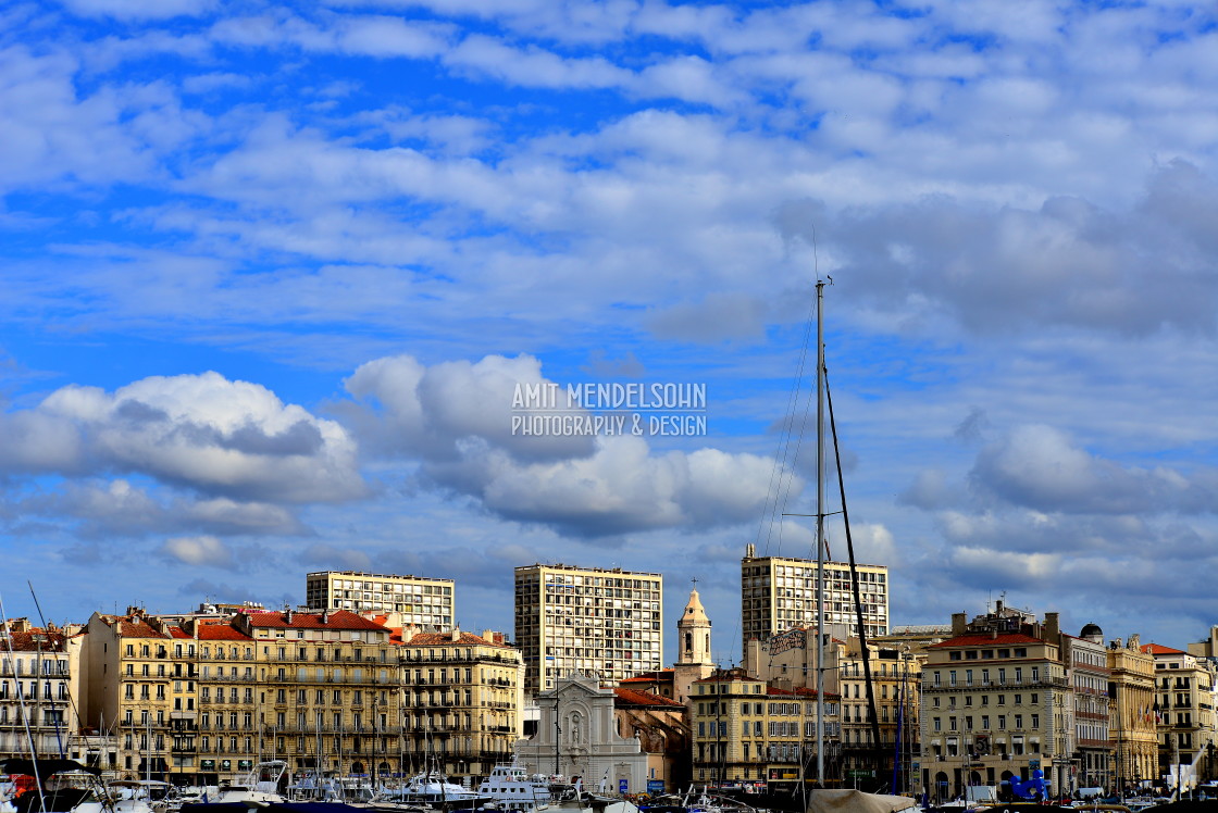 "A view over Marseille" stock image