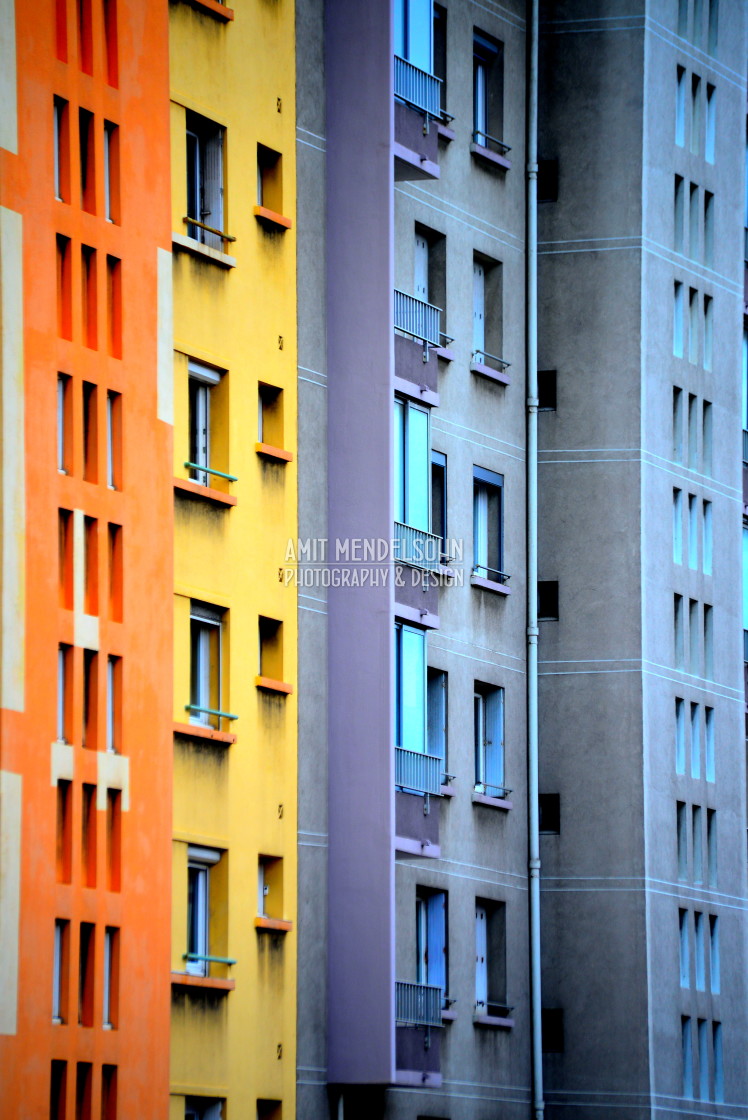 "Colours in urban architecture" stock image