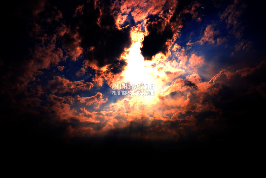 "Apocalypse sky" stock image