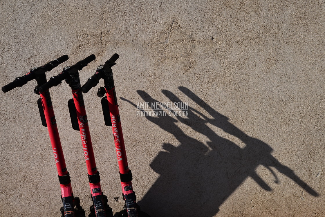 "Vehicles and shadows" stock image