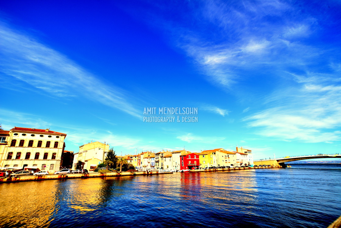 "The waterline of Martigues" stock image