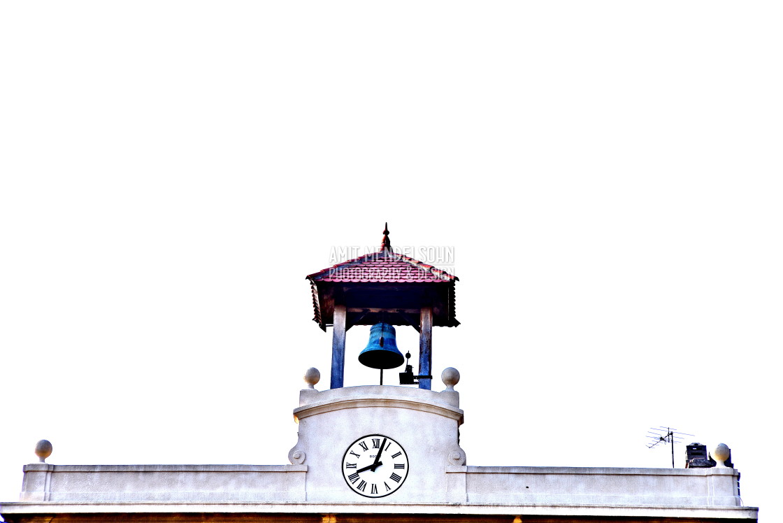 "Bell and clock" stock image