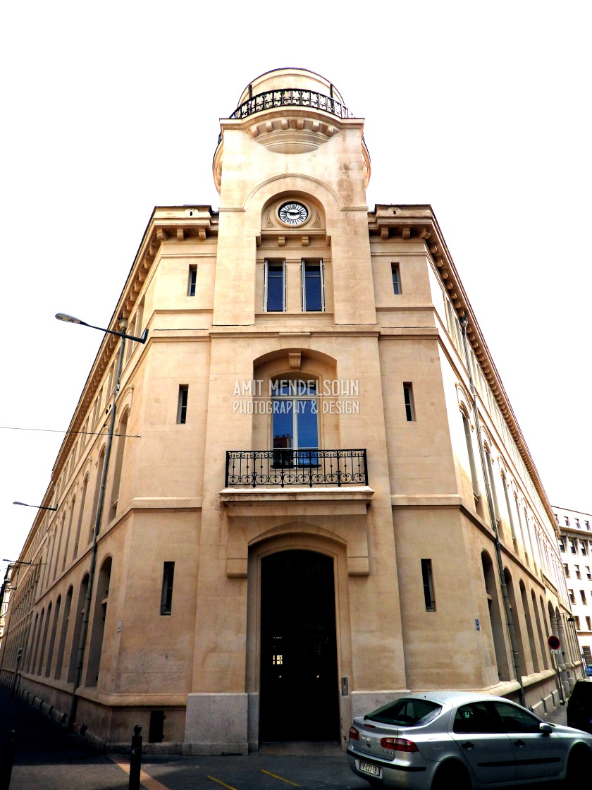 "The post and telegraph building marseille" stock image