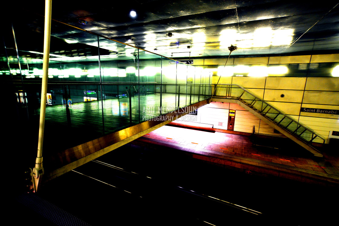 "Another view of a metro station" stock image