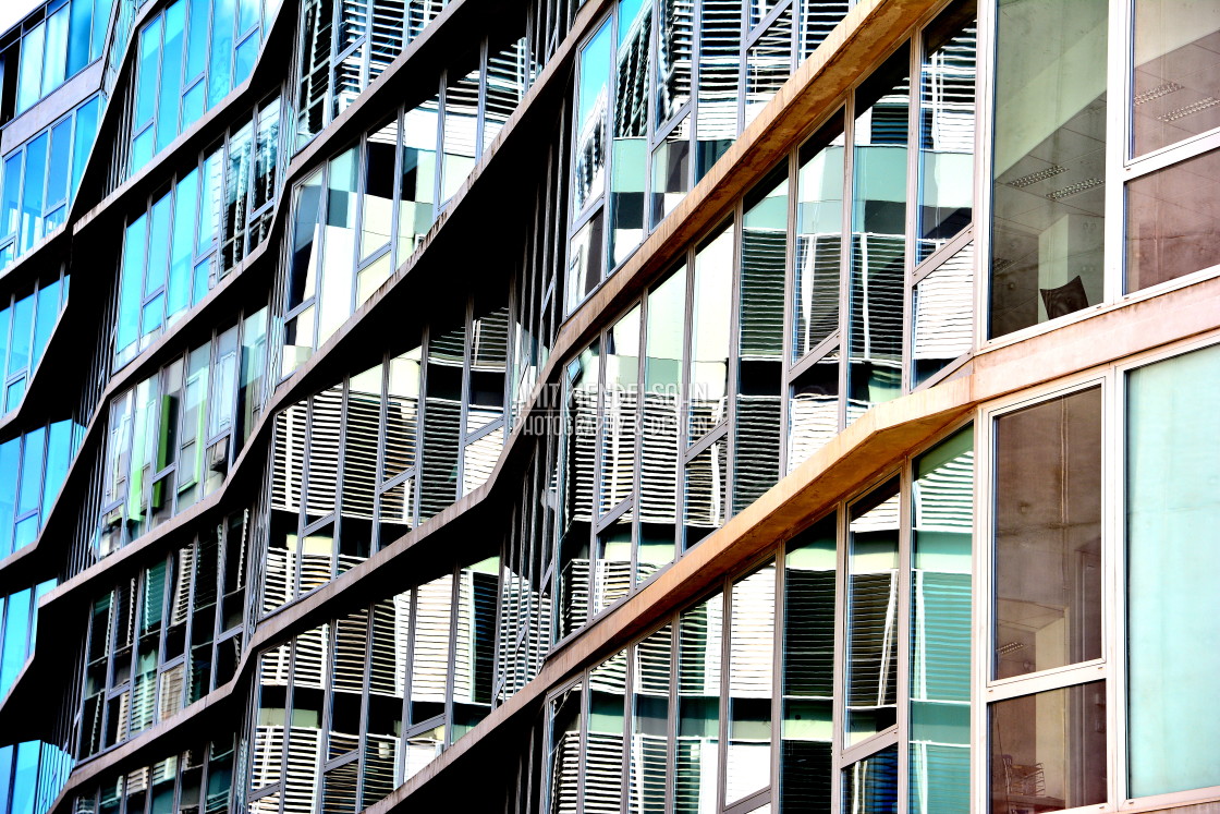 "Reflective building" stock image