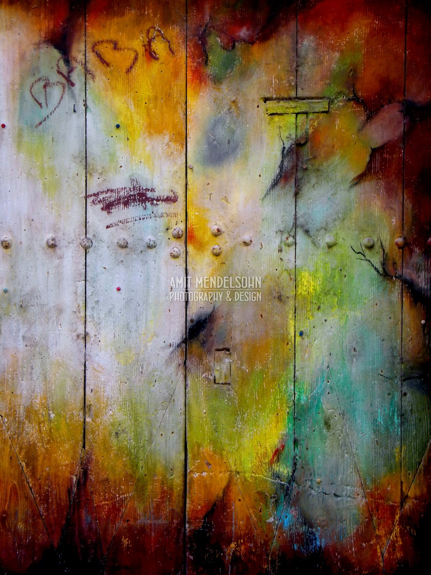 "A coloured door" stock image