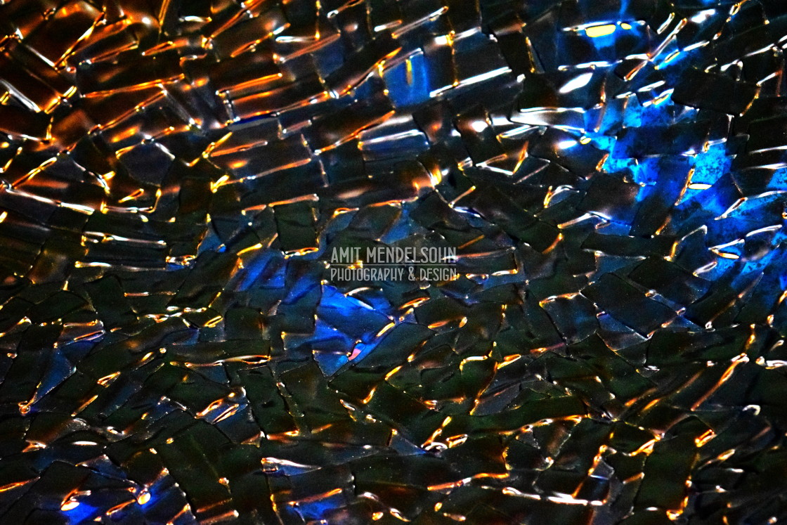 "Broken pieces of glass" stock image