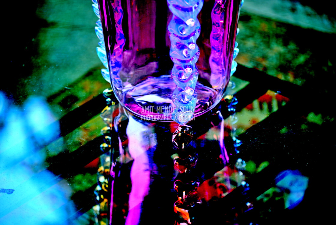 "A glass on a table" stock image