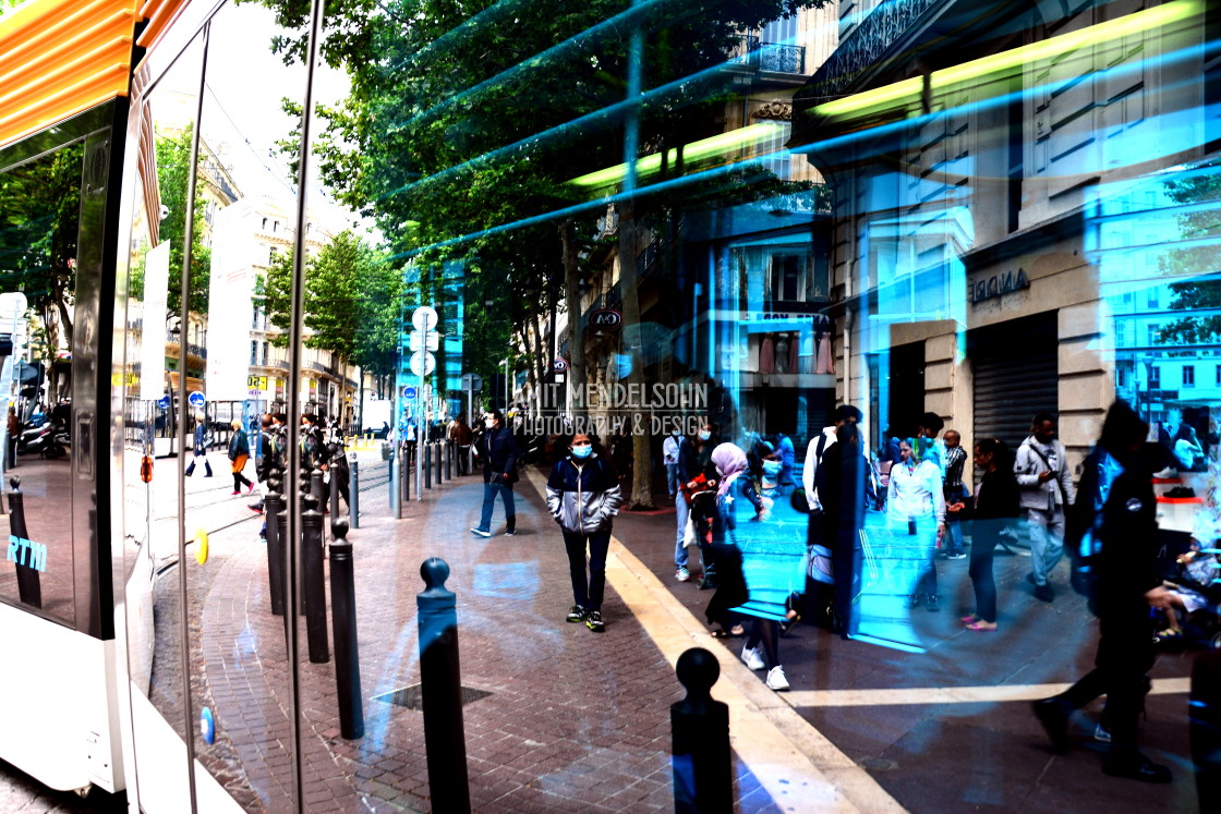 "On the tramway" stock image