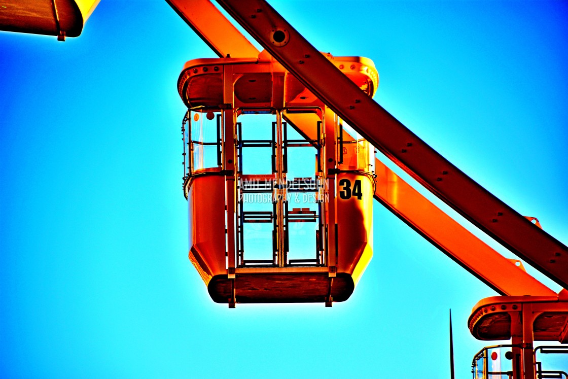 "A carriage in a wheel" stock image