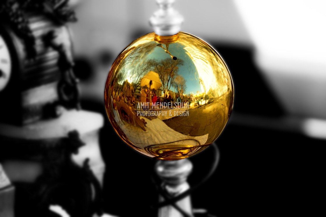 "A golden ball" stock image