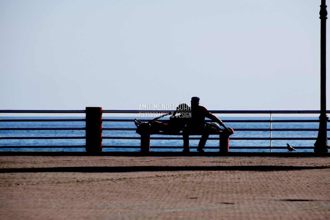 "A couple on the bench" stock image