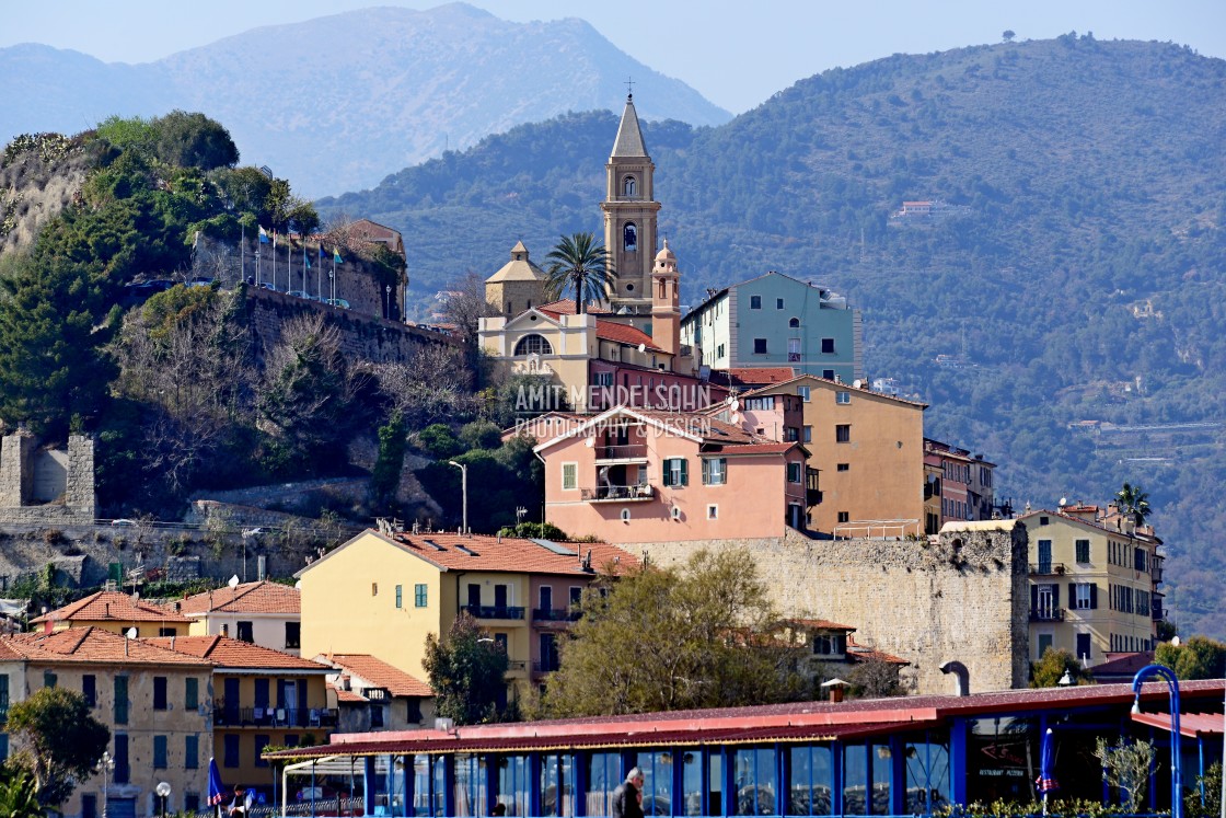 "The old city of Ventimiglia" stock image