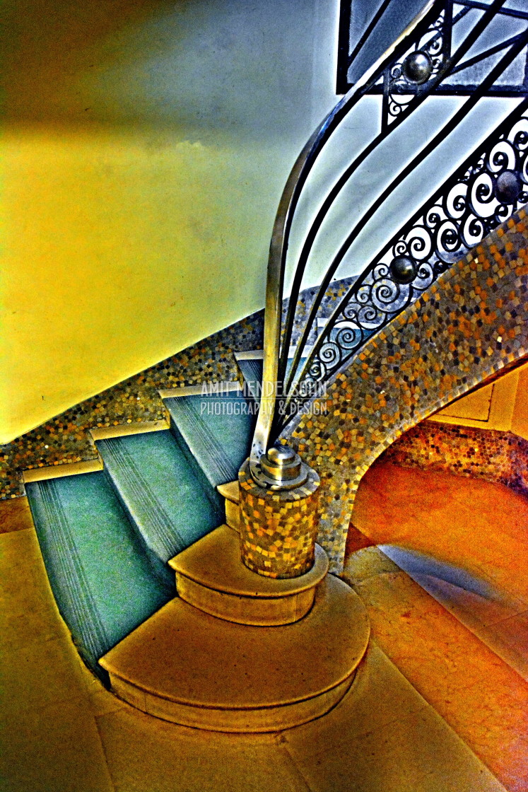 "Art deco steps" stock image