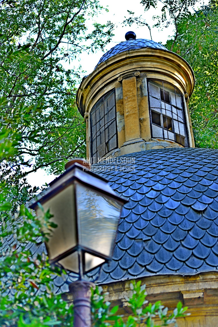 "the chapel in Magalone garden" stock image