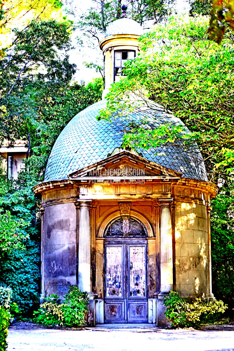 "A chapel in Magalone Garden" stock image