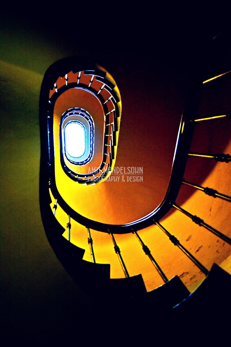 "Spiral steps up" stock image