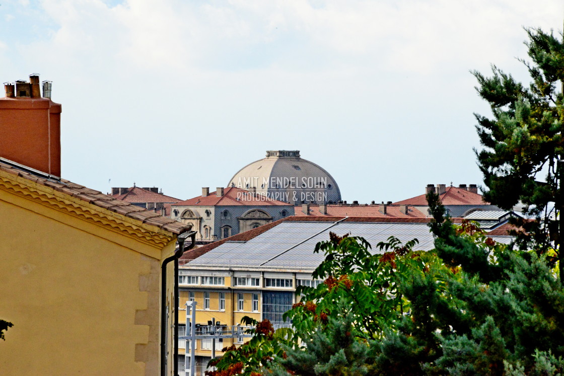 "The roofs of the city" stock image