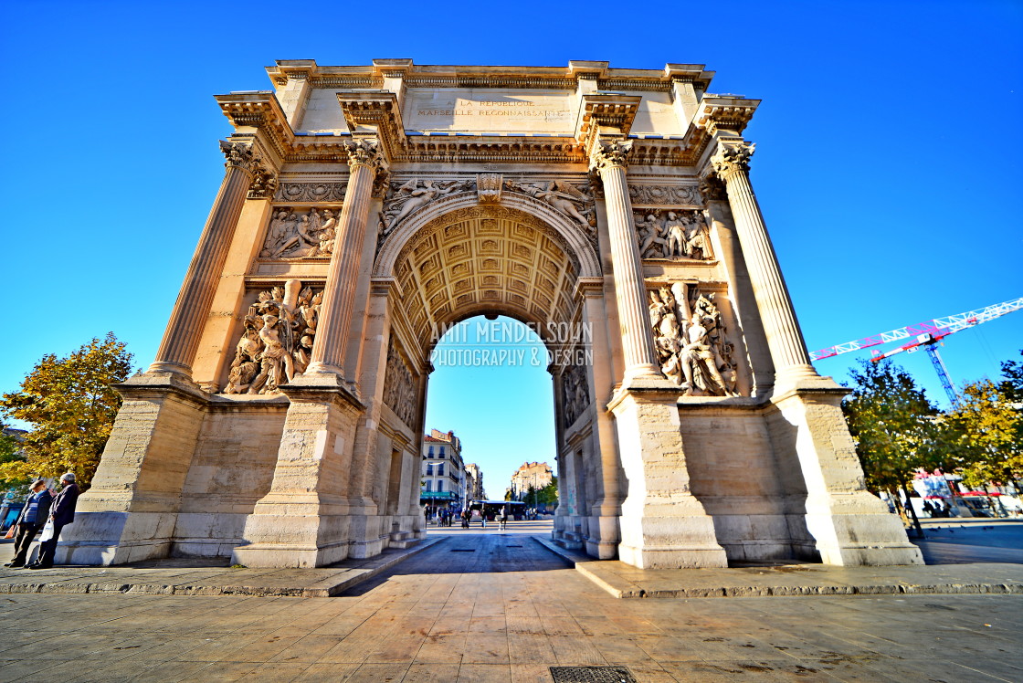 "The arc of triumph - Marseille" stock image