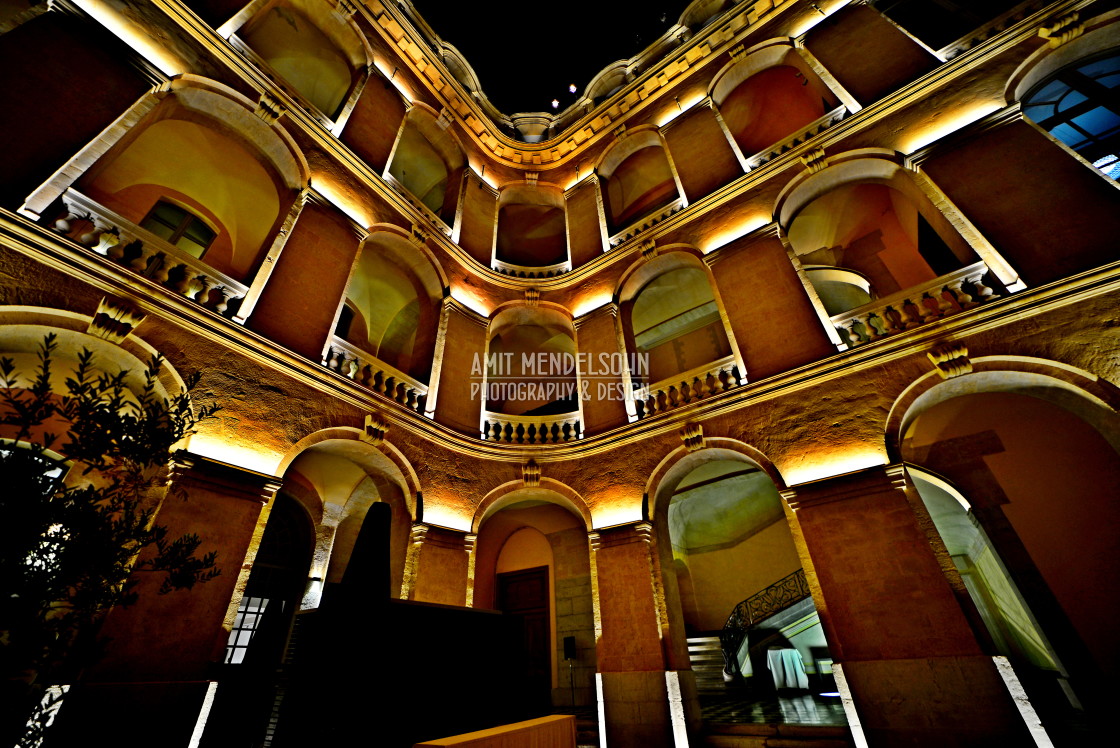 "A corner of the intercontinental hotel, marseille" stock image