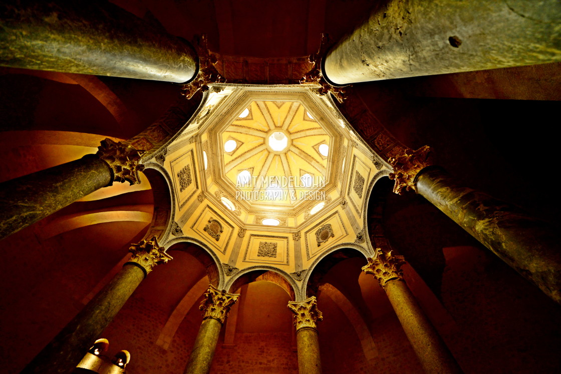 "A dome in the cathedral of Aix" stock image