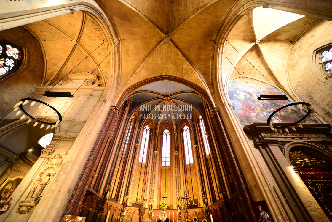 "Aix cathedral 2" stock image