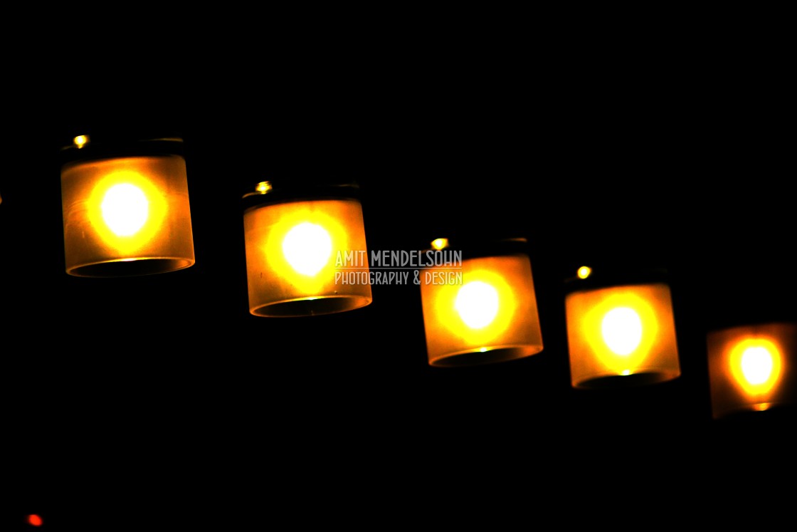 "Line of lights" stock image