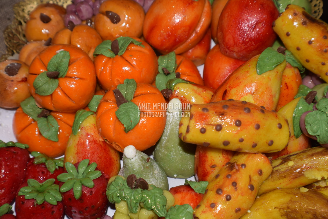 "Fruit made of marzipan" stock image