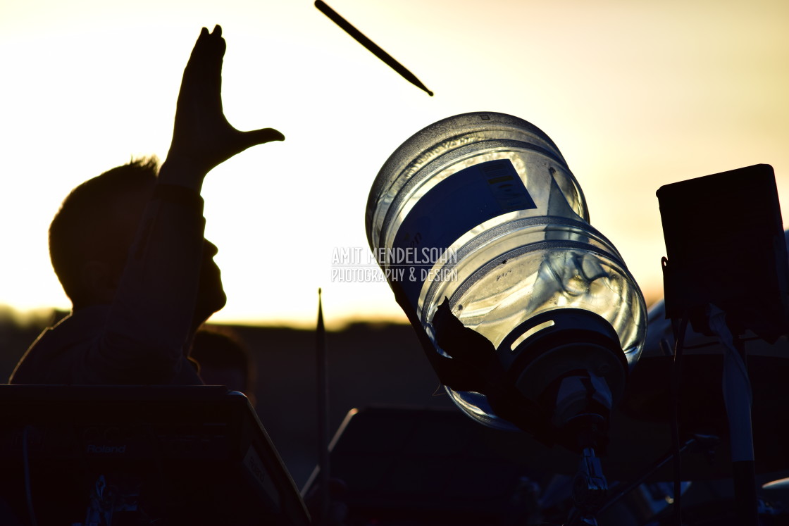 "The drummer" stock image