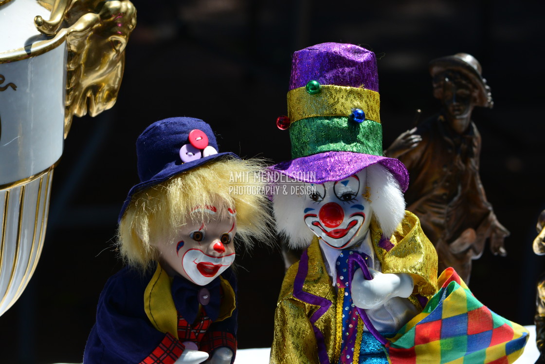 "2 clown dolls" stock image