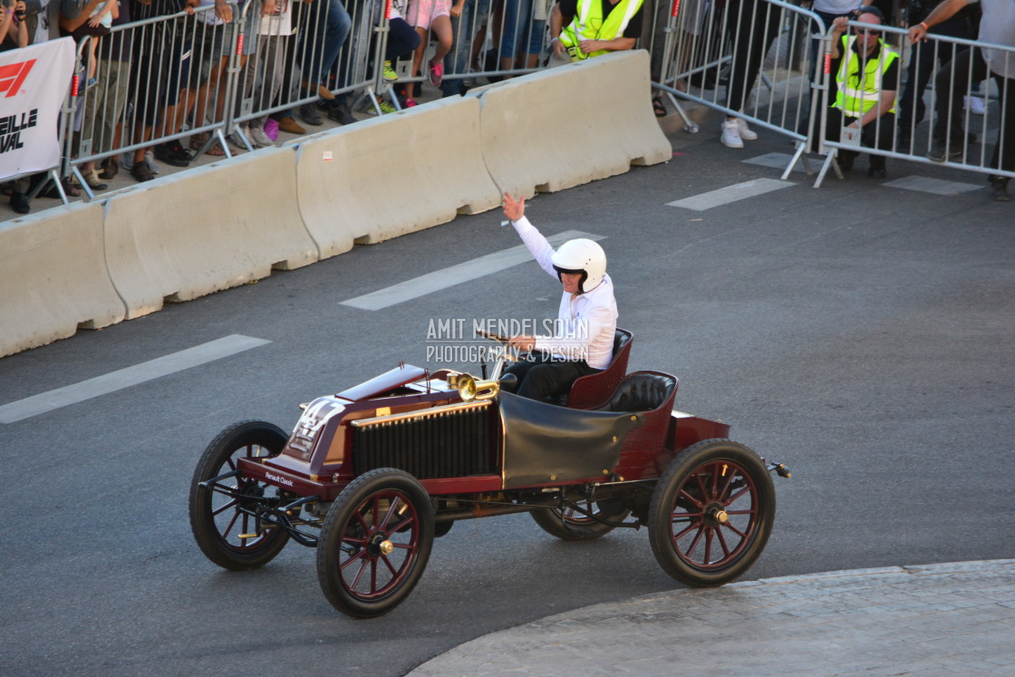 "Formula 1 in Marseille - old but still moving" stock image