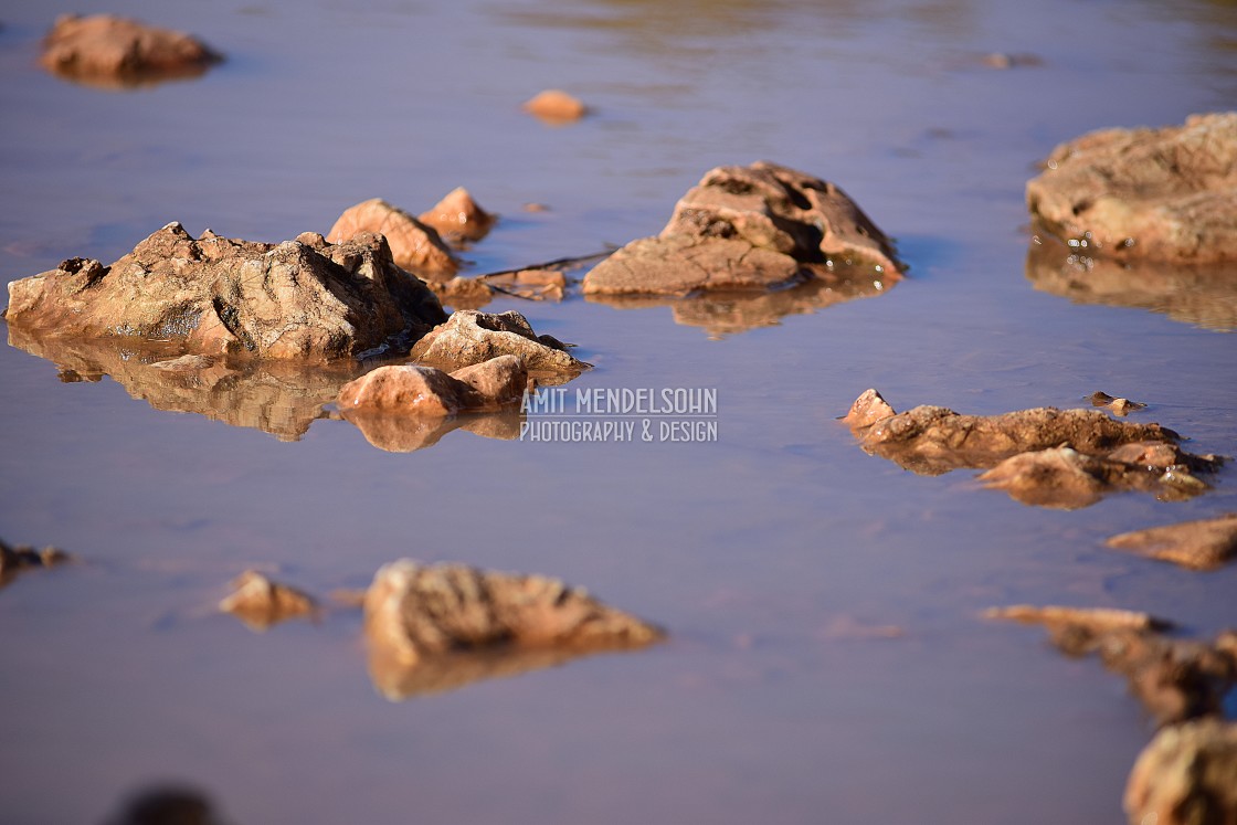 "Stones in the mud" stock image