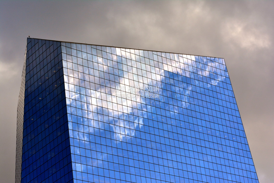 "The sky on the building" stock image