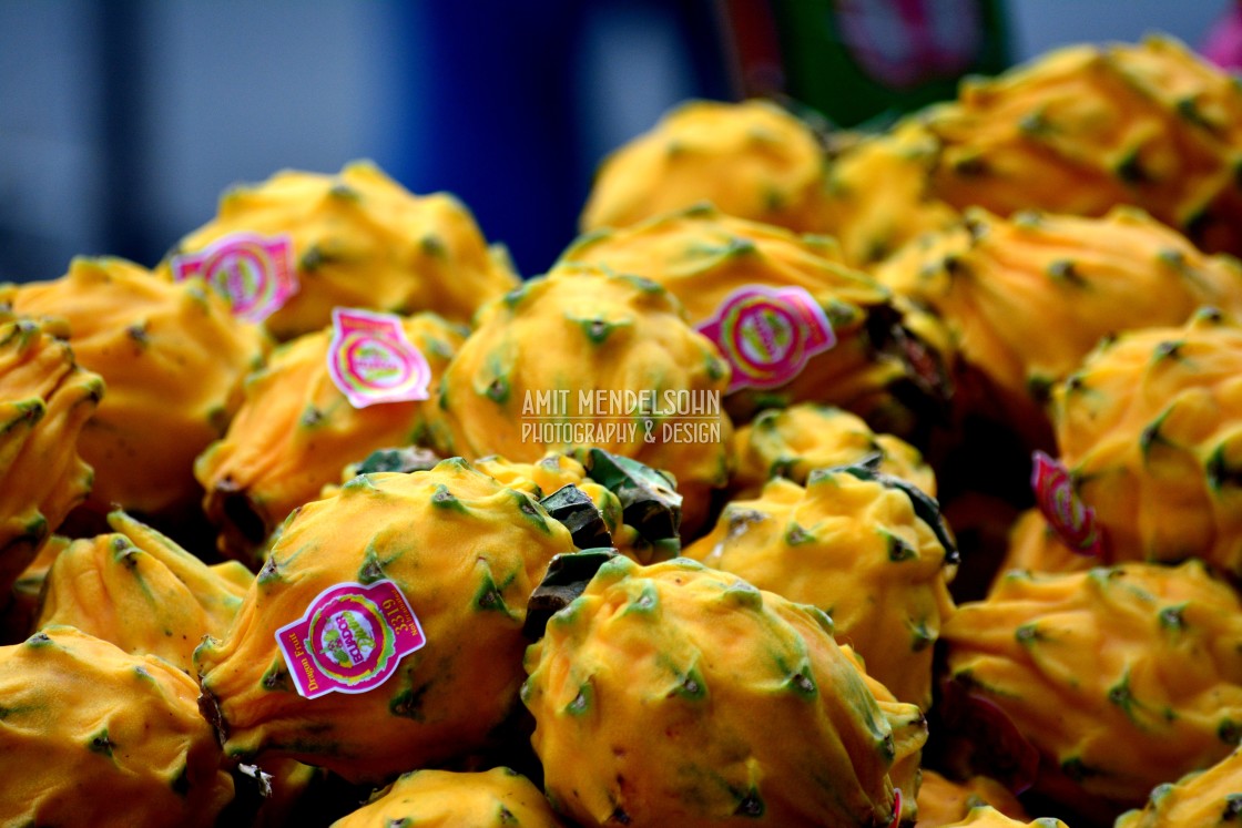 "Yellow dragon fruit" stock image