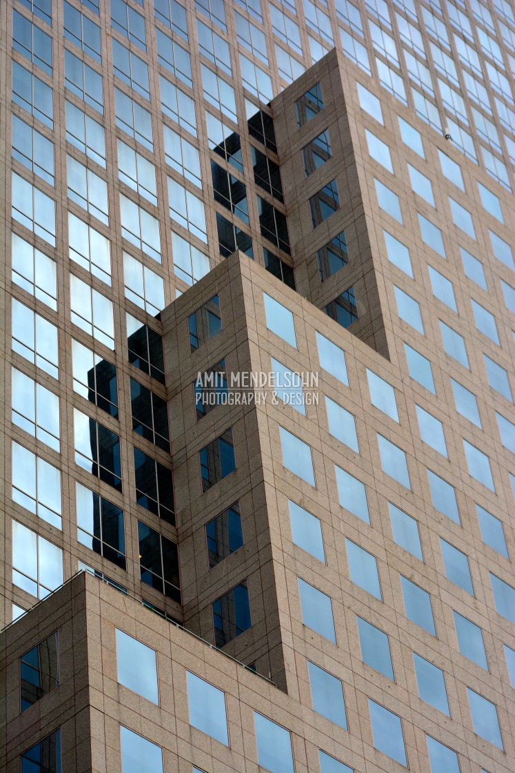 "A Reflection of a building on itself" stock image