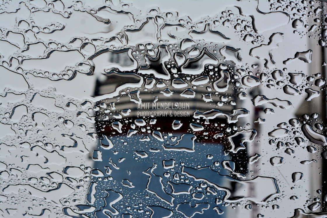 "Water on the window" stock image