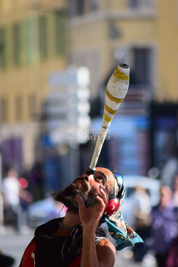 "A Juggler" stock image