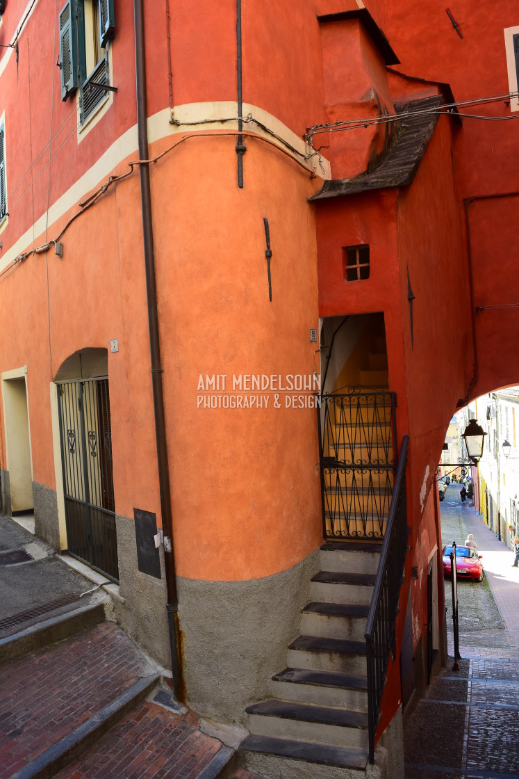 "A street in Imperia, italy" stock image