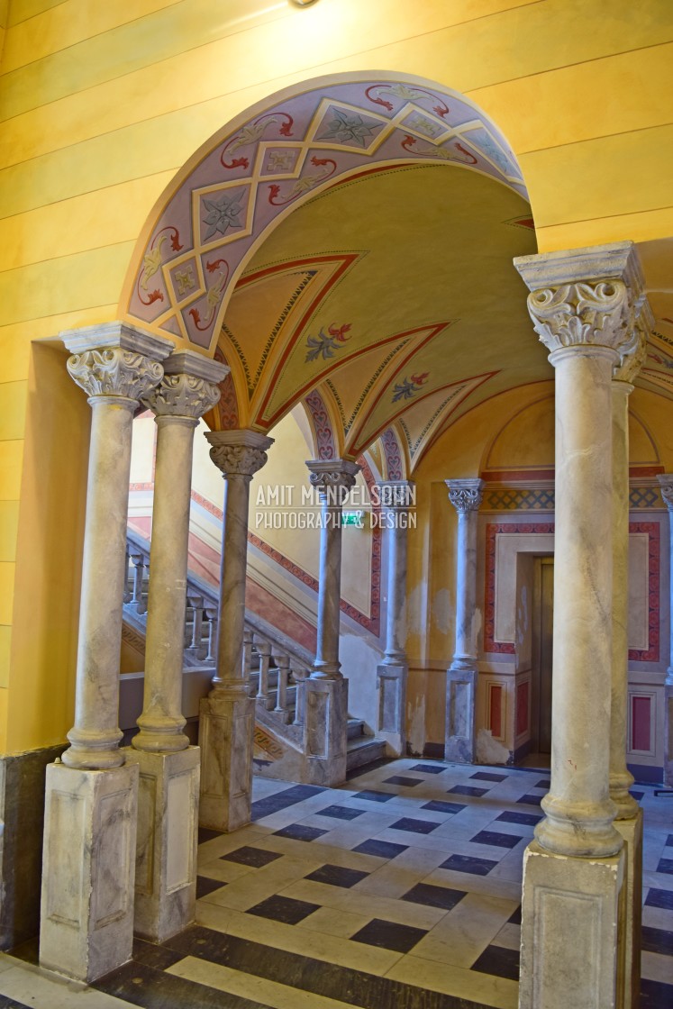 "The interior of the city hall building - Imperia" stock image