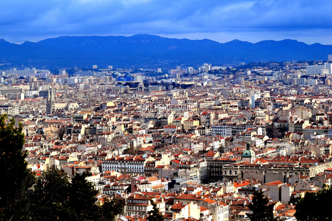 "View of the city" stock image