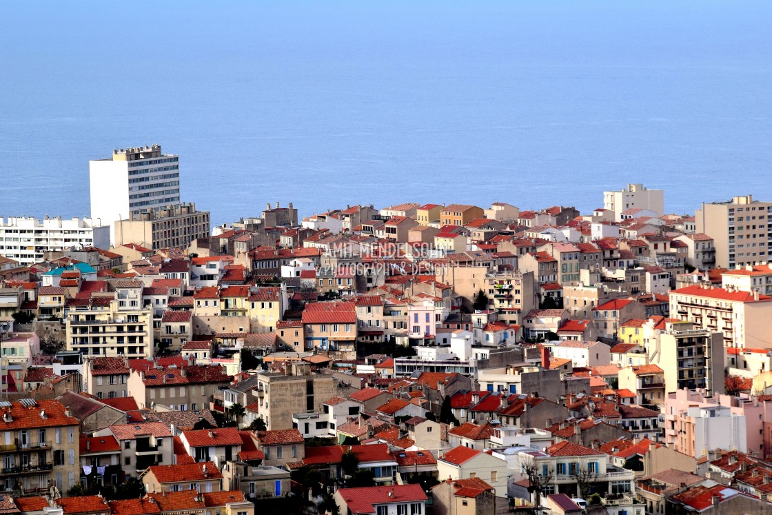 "View of the city" stock image