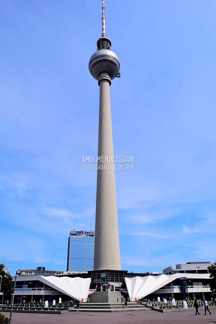 "Berlin's television tower" stock image