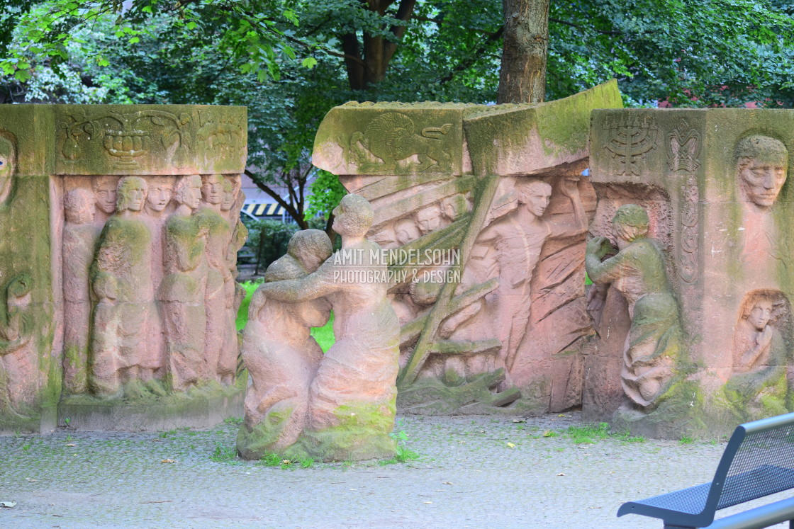 "The monument for the old synagogue" stock image