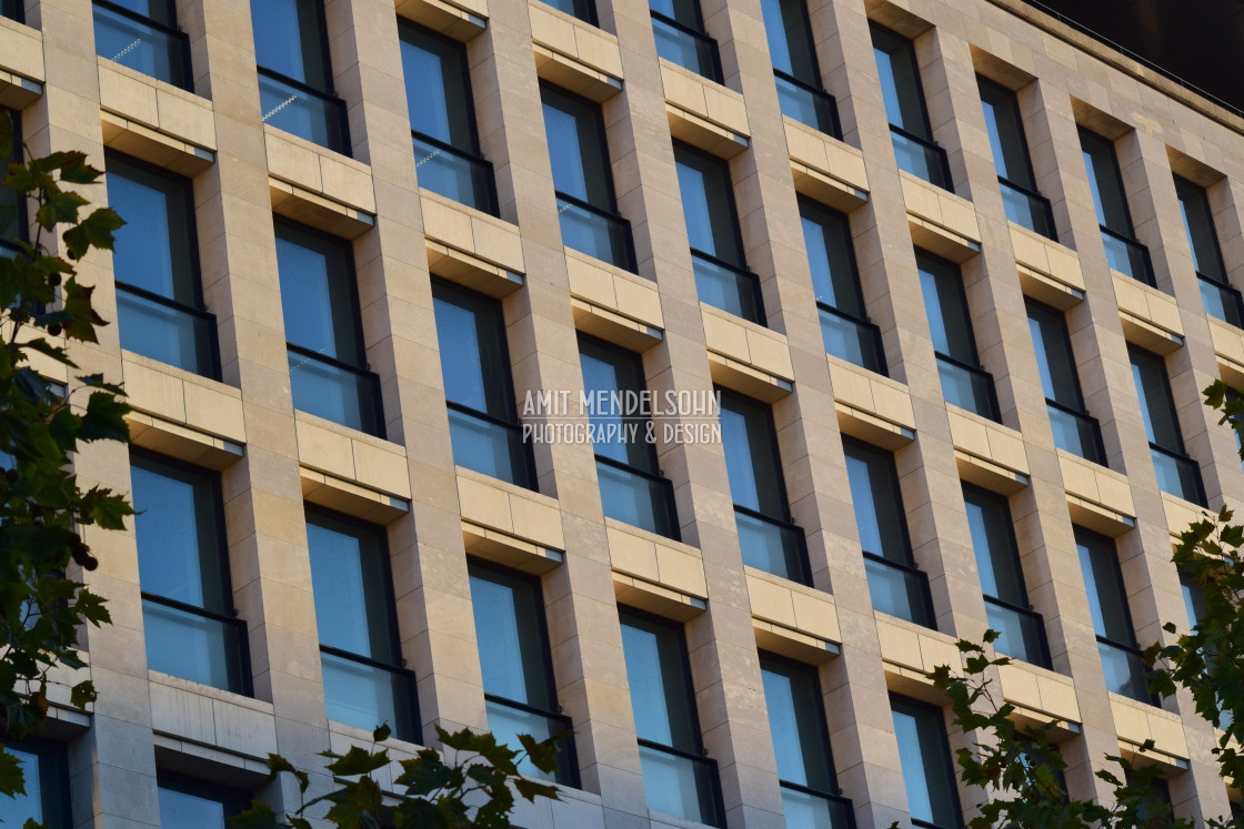 "A solid façade" stock image