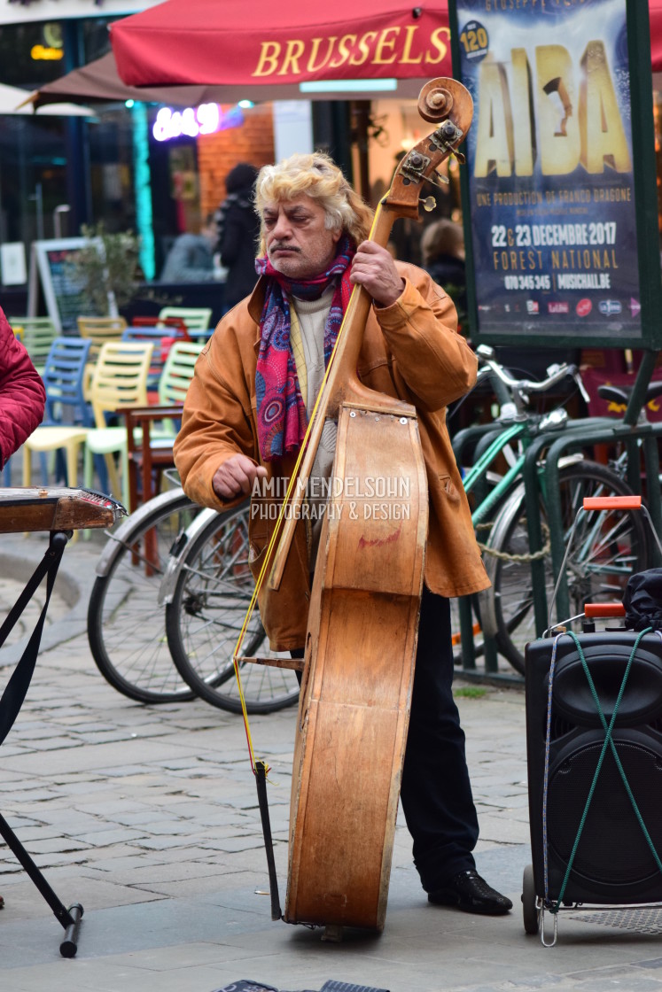 "A street performer" stock image