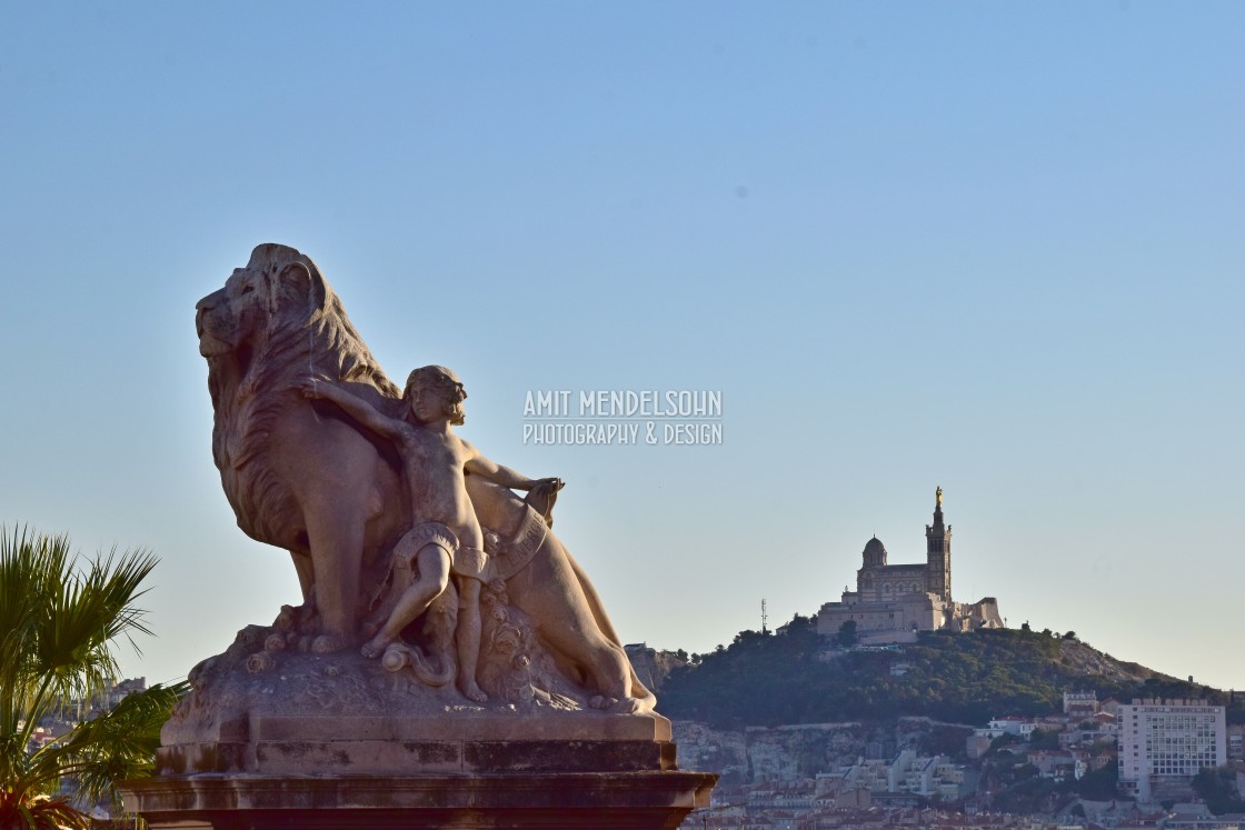 "Notre dame de la garde" stock image