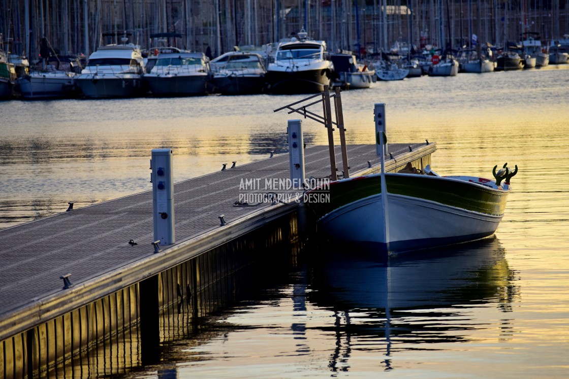 "A boat docking" stock image