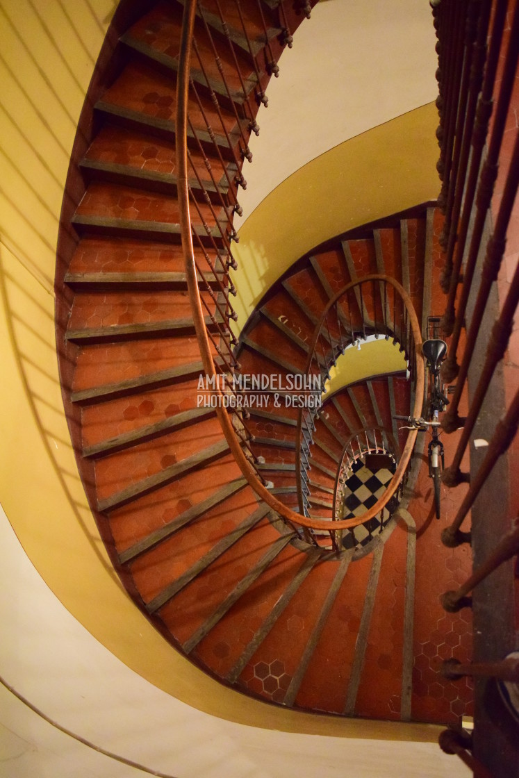 "Spiral oval steps" stock image